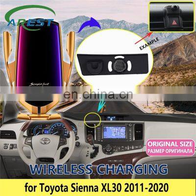 Car Mobile Phone Holder for Toyota Sienna XL30 2011 2012 2013 2014 2015 2016 2017 2018 2019 2020 Bracket Accessories for iphone