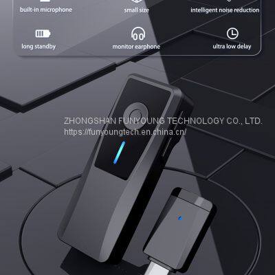 Lavalier Clip-on Wireless Microphone Bluetooth Cell Phone Live Special Noise-canceling Lapel Clip Microphone Recording Equipment Clip Microphone photo-2