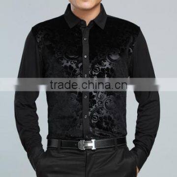 New-2014-Autumn-Luxury-Brand-Mens-Royal-Velvet-font-b-Shirt-b-font-Long-sleeved-font Standard Sports