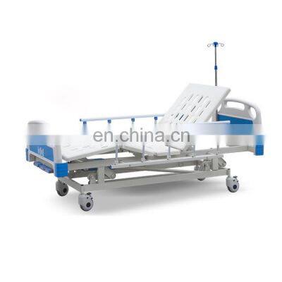 Good quality Three-crank Manual Medical ABS Head board Hospital Bed for sale