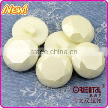 Glitter Shiny Dyeable Resin Stone With Tunnel Shank photo-3