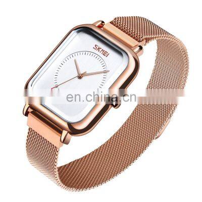 Skmei 9207 Women Bracelet Watches Dress Ladies Wrist Watches with Magnet Buckle Quartz Wristwatch Female