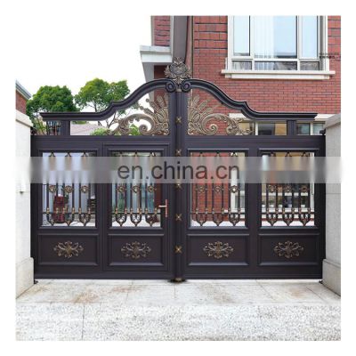 Aluminum/Iron outdoor double door villa wall guardrail courtyard doors