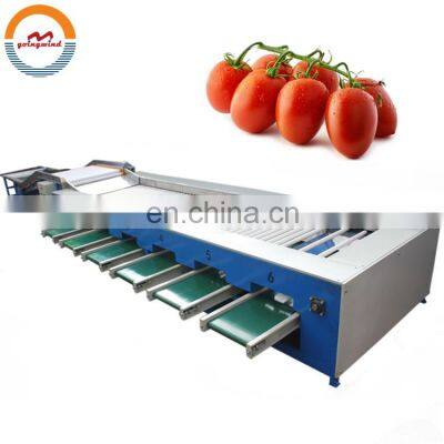 Automatic cherry tomato size grading sorting machine auto small tomatoes fruit lychee sizing sorter grader cheap price for sale