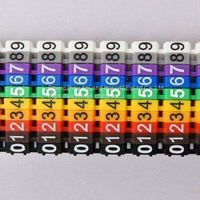 0.5mm2-6mm2; Arabic Numerals M Type Cat 6 Clip Network Ethernet Wire Number Label Tube Cable Marker