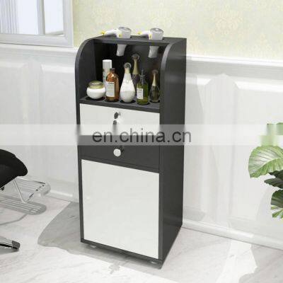 Factory Barber Station Beauty Hair Salon Equipment Furniture Density Board Barber Shop Cabinet