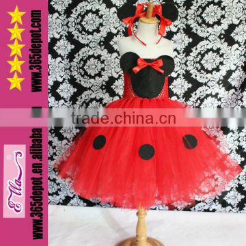 2014 Wholesale Sexy Mini Mouse Costumes Red And Black Wedding Dress