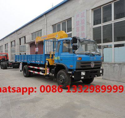 Good Price Factory Sale Dongfeng 145 4*2 LHD 5T Cargo Truck With Crane for Sale photo-4