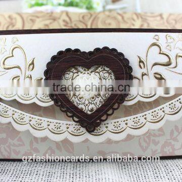 Latest Wholesale Laser Cutting Wooden Wedding Invitation Card