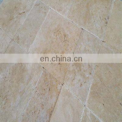Premium Quality Hot Sale Walnut Travertine French Pattern Set - Chiseled Edge Made in Turkey Cem-FPT-03 photo-4