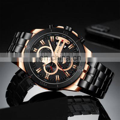 CURREN Business Men Watch Luxury Brand Stainless Steel Wrist Watch Chronograph Army Military Quartz Watches Relogio Masculino
