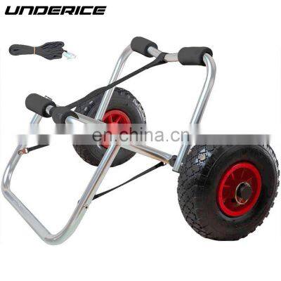 UICE Multifunction Foldable Kayak Cart Adjustable Kayak Cart Portable Aluminum Canoe Cart Fishing Kayak Trolley photo-3