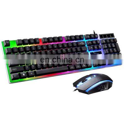 2022 Lower Factory Price G21b LED Light Gaming Keyboard and Mouse Combos
