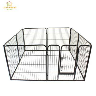 Factory directly sale metal dog fence,hot sale 6 panels heavy duty dog pen with custom package