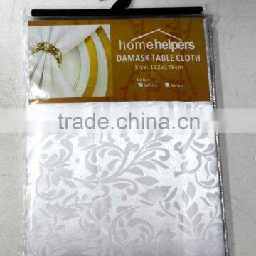 1PC Hot Selling Cheap 100% Polyester Solid Damask Table Cloth Quality Choice photo-2