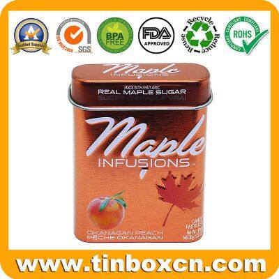 Popular Hinged Rectangular Mint Tin and Candy Tin With Flip Lid photo-2