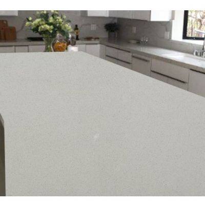 Code：White Crystal，Calacatta Artificial Stone Quartz Slab Kitchen Countertops photo-3