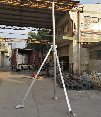 Telescopic Mobile Tripod Hard Anodizing Pole Communication Mast