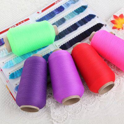 1000 Stock Colors High Stretch Nylon Yarn Hank Dyed Nylon 6 Yarn Low Breakage 40d-200d Nylon Dty Yarn for Elastic and Socks photo-4