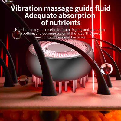 Portable Cordless Electric Head Massager Scalp Massage Comb for Hair and Scalp Care photo-3