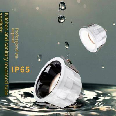 Bathroom waterproof tube light, anti glare, moisture-proof, and anti fog. Kitchen and bathroom embedded ceiling light, 7.5 cm