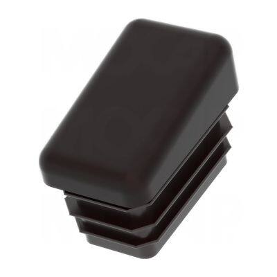 Angled Plastic End Caps for Rectangular Pipes
