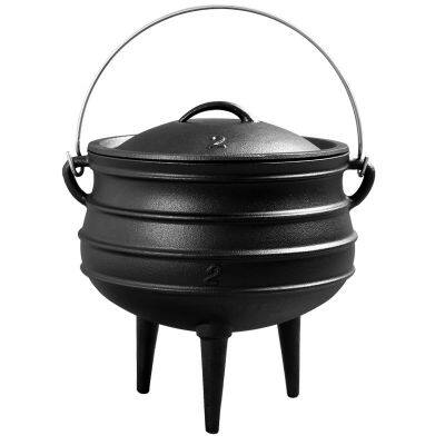 South Africa 3 Legs Potjie Pot Outdoor Camping Cast Iron Cauldron Potjie Pot