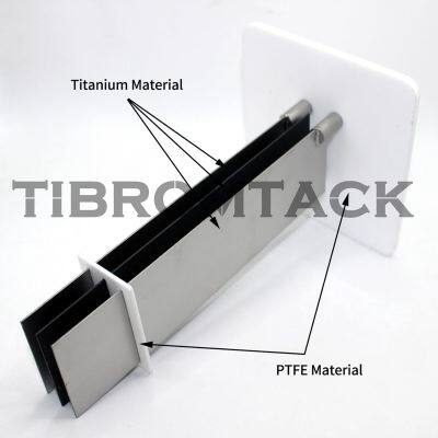 MMO Titanium Electrodes Assembly With Ruthenium-Iridium Coating and PTFE Partitions photo-4