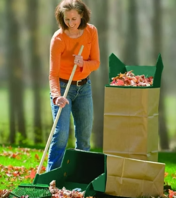 Reusable Corrugated Plastic Garden Chute – Leaf & Debris Collection Helper photo-5