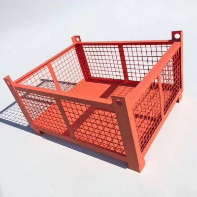 Heavy Metal Storage Box Scrap Box Transport Iron Box Stackable Turnover Box Foldable Turnover Box photo-2