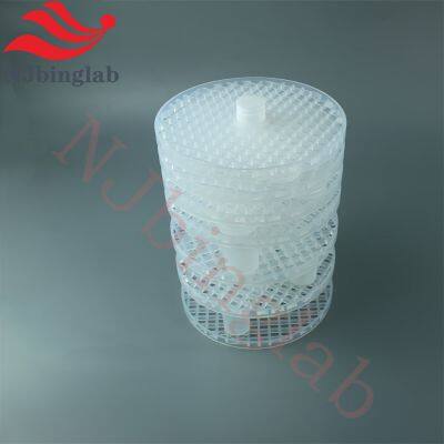 30ml Vial Cleaning Rack System 4L PFA Bucket for Geological Analysis