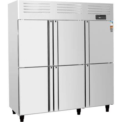 Kitchen Work Table Fridge Refrigeration Equipment European Style Upright Six Door Chiller or Freezer