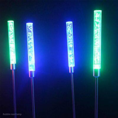 LED наружные фонари из резины, акриловые стержневые ландшафтные фонари для газонов, установленные на колышках, для площадей и парков, теплосветящиеся белым светом