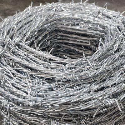 Custom-made 500-meter Barbed Wire Coil, Galvanized Barbed Wire, Lowest Price, Security Protection Barbed Wire.