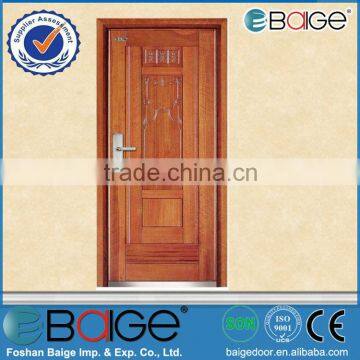 BG-A9011 Commercial Exterior Steel Wooden Armor Door Design