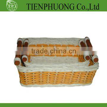 rattan basket with handle