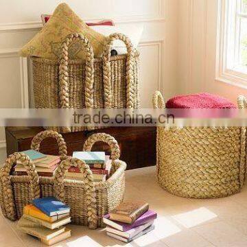 S/3 maize chunky rectangular baskets for clothing or book