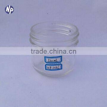4oz clear glass mason jars with tinplate