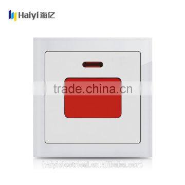 1 gang home used 45A wall switch with electrical wall switch and socket