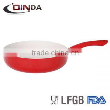 china supplier 24cm ceramic deep frying pan