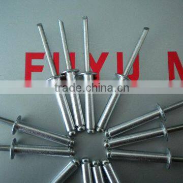 Open type aluminum alloy rivet
