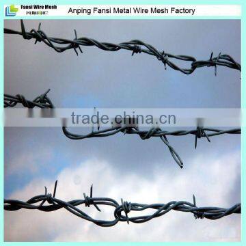 Galvanized double twisted types of barbed wire