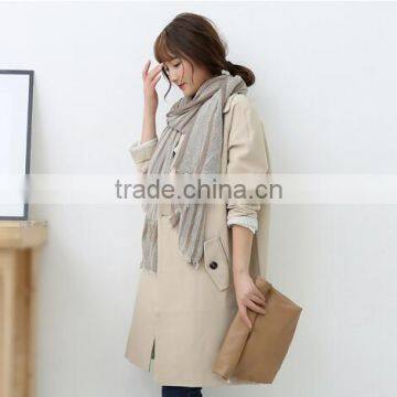 Wholesale New Style Lady Fashion Striped Voile Cotton Scarf Quality Choice photo-3