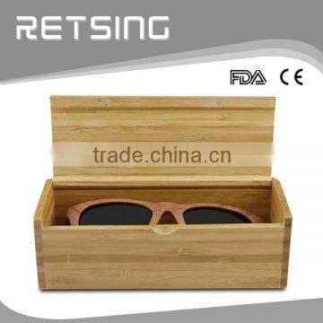 Custom high quality wooden sunglasses packaging bamboo box