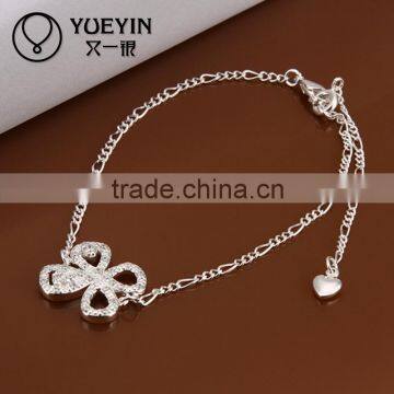 2014 hot New arrival wholesale crystal anklet bracelet