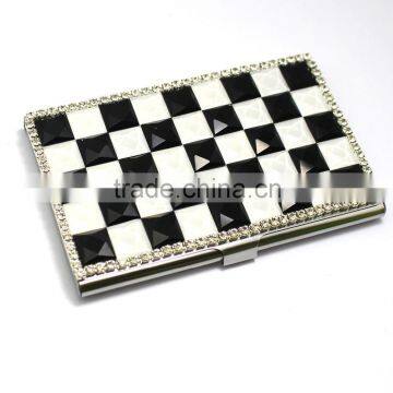 Diamond Business Card Id Card Holder Shinning Gradient Rhinestone Business Card Case