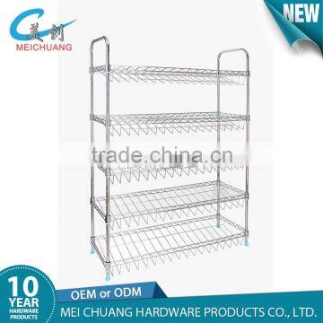 4 Tierd Light Duty Adjustable Organized Wire Shelving Rack for Storage photo-2