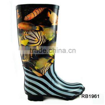 Ladies' High Heel Rubber Boots / Rain Boots / Boots