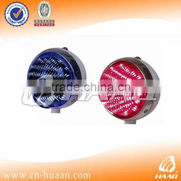 Front led warning light for motorcycle