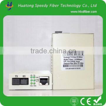 China nivel telecomuncation 10/100M Single Mode of fiber optic transceiver